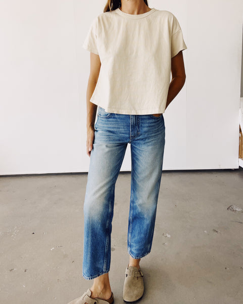 The Boxy Tee Tan