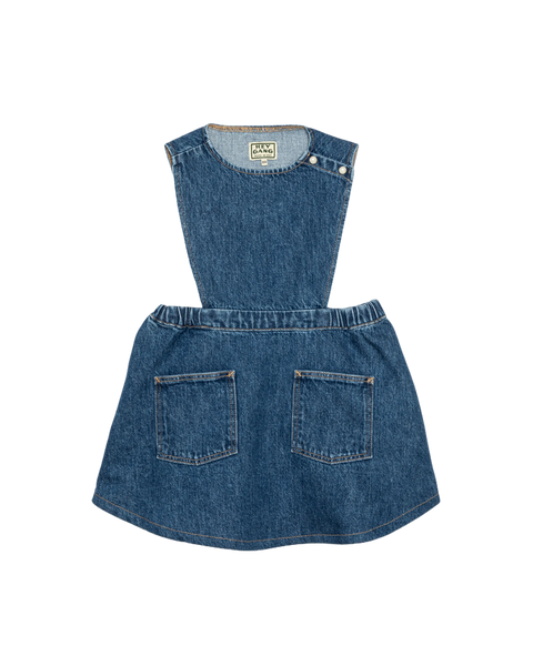 The Kids Pinafore Denim