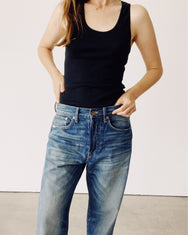 The Ribbed Tank Top Black