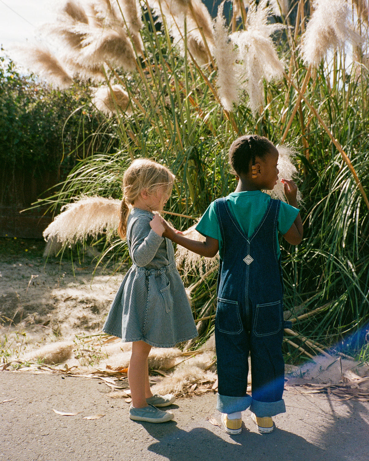 The Kids Pinafore Denim