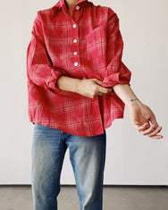 The Big Shirt Breezy Check Red
