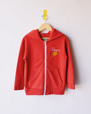 The Kids Zip Hoodie Red