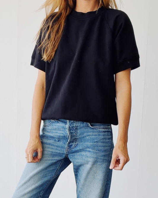 The Short Sleeve Sweatshirt Black