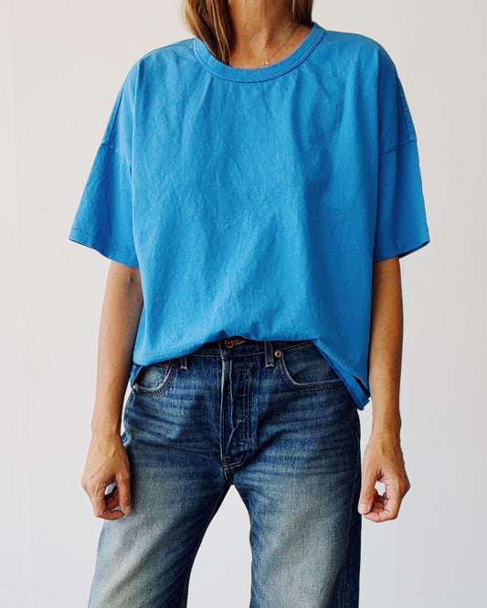 The Oversized Tee Cerulean