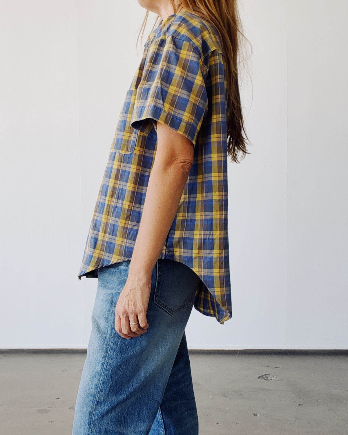 The Camp Shirt Blue Madras