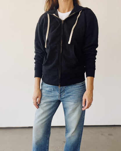 The Zip Hoodie Black
