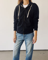 The Zip Hoodie Black
