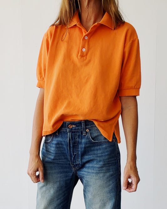 The Boxy Polo Tangerine