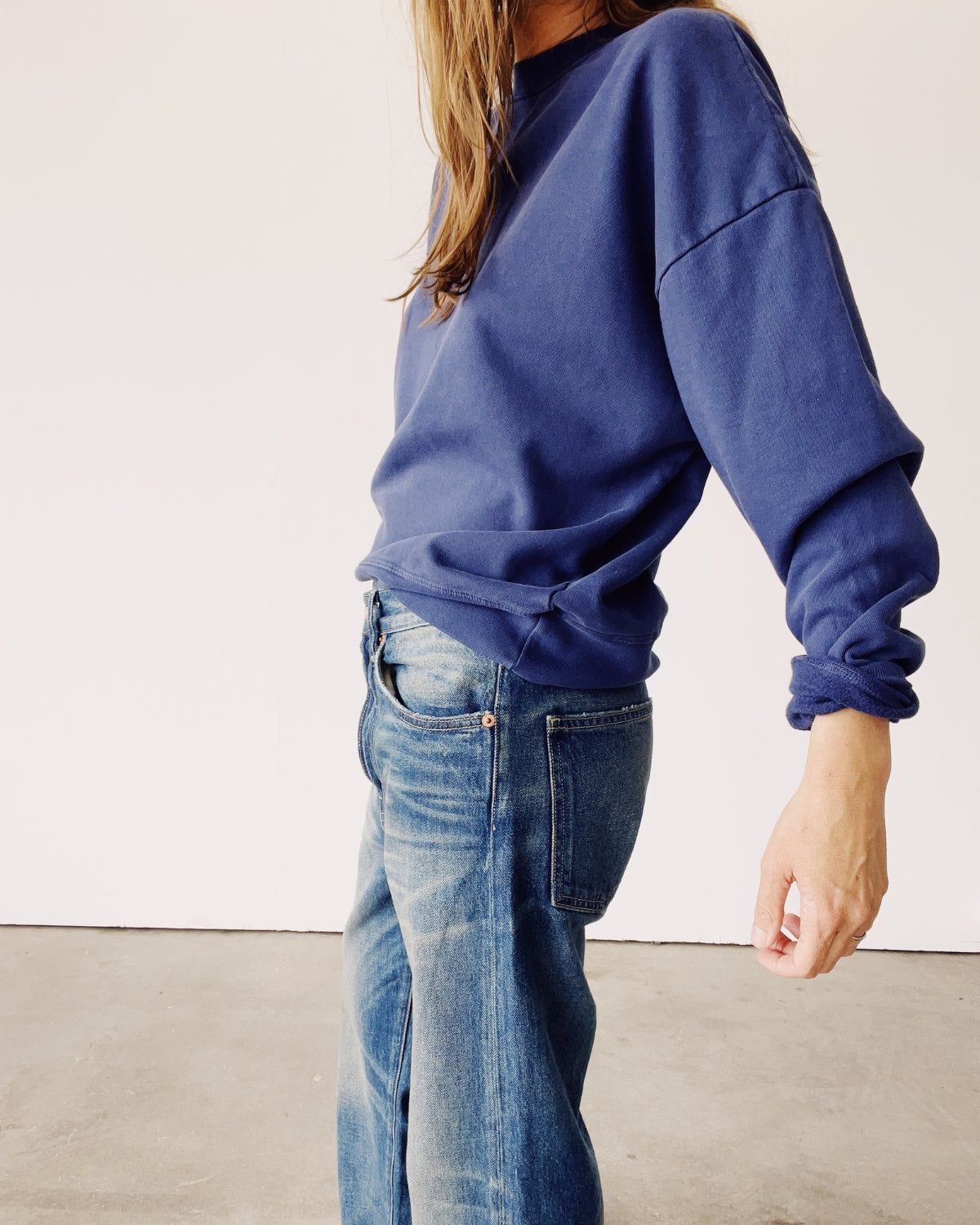 The Boxy Sweatshirt Navy