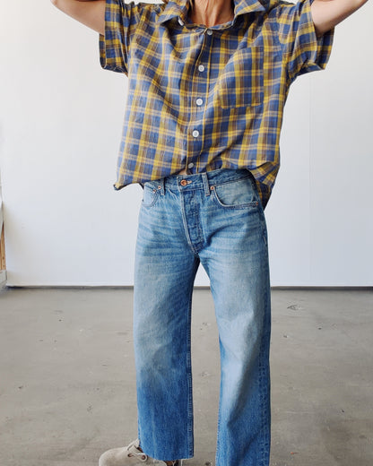 The Camp Shirt Blue Madras