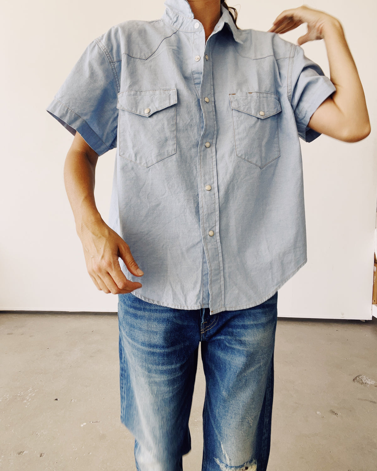 SS The S/S Western Shirt Chambray