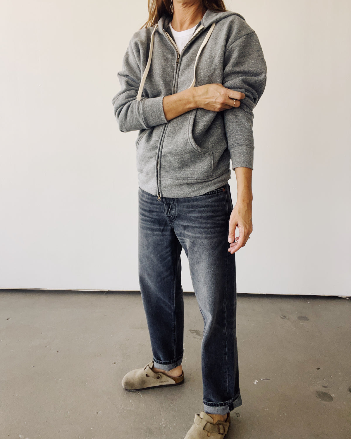 The Zip Hoodie PE Grey