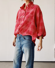 The Big Shirt Breezy Check Red