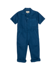 The Coveralls French Blue Herringbone