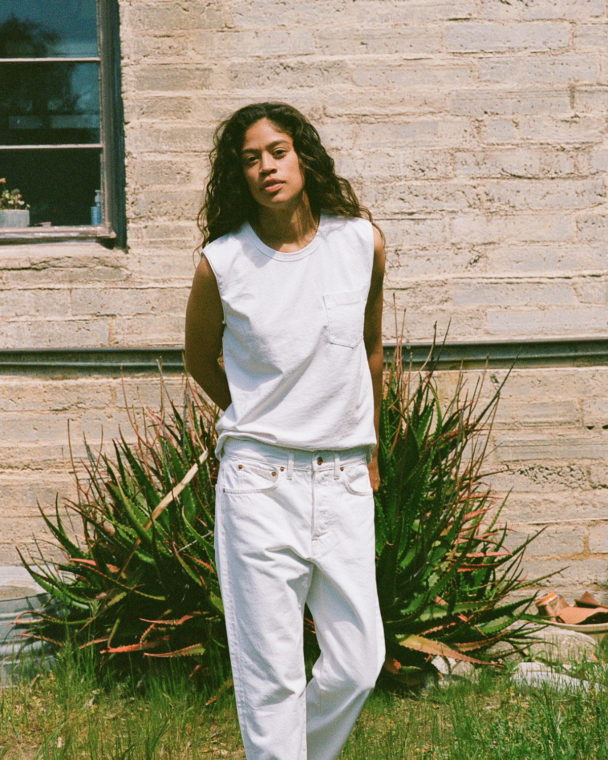 The Muscle Tee White