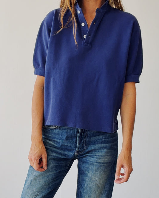 The Boxy Polo Navy