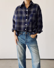 The Big Shirt Breezy Check Navy