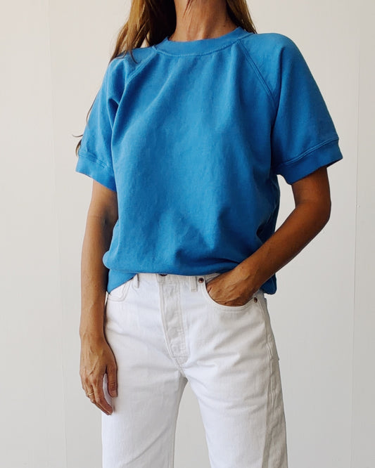 The Short Sleeve Sweatshirt Cerulean