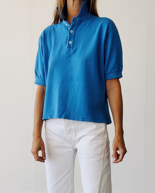 The Boxy Polo Cerulean