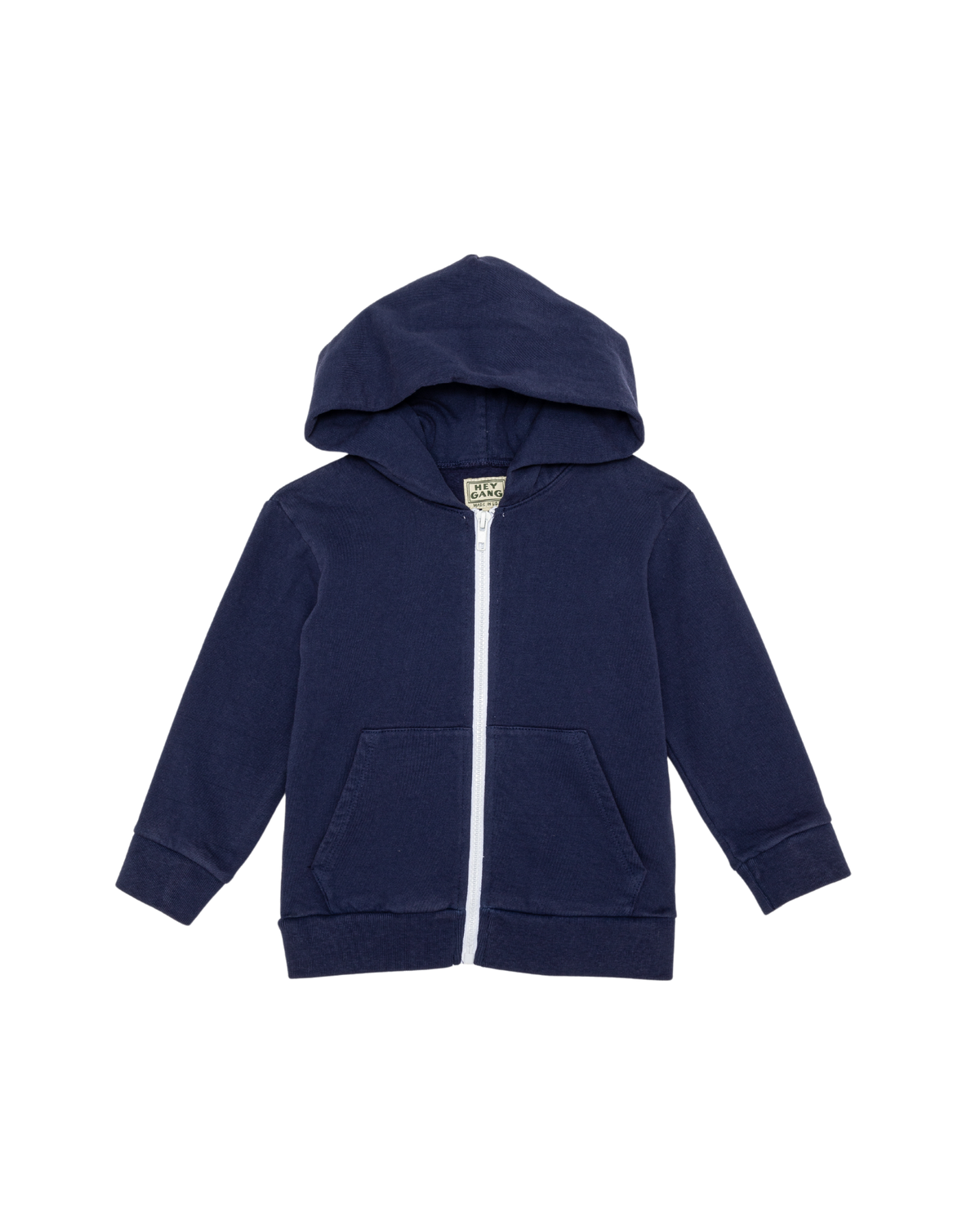 The Kids Zip Hoodie Navy