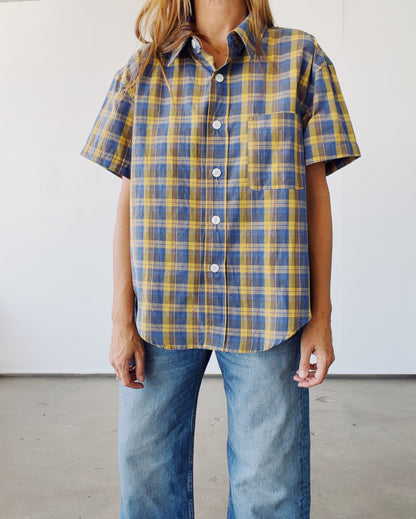 The Camp Shirt Blue Madras