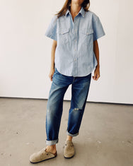 SS The S/S Western Shirt Chambray