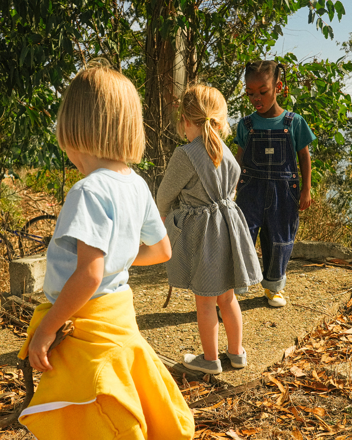 The Kids Pinafore Denim