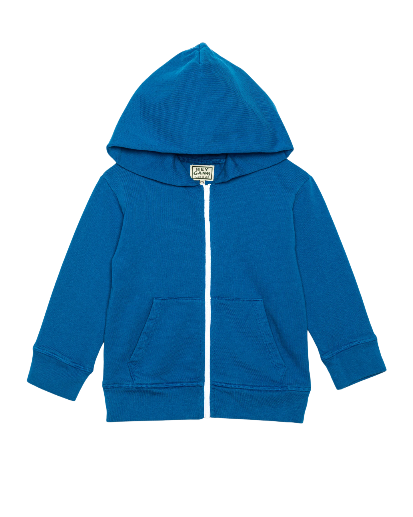 The Kids Zip Hoodie Blue