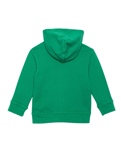 The Kids Zip Hoodie Green