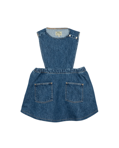 The Kids Pinafore Denim
