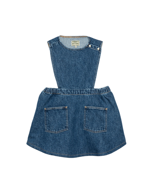 The Kids Pinafore Denim