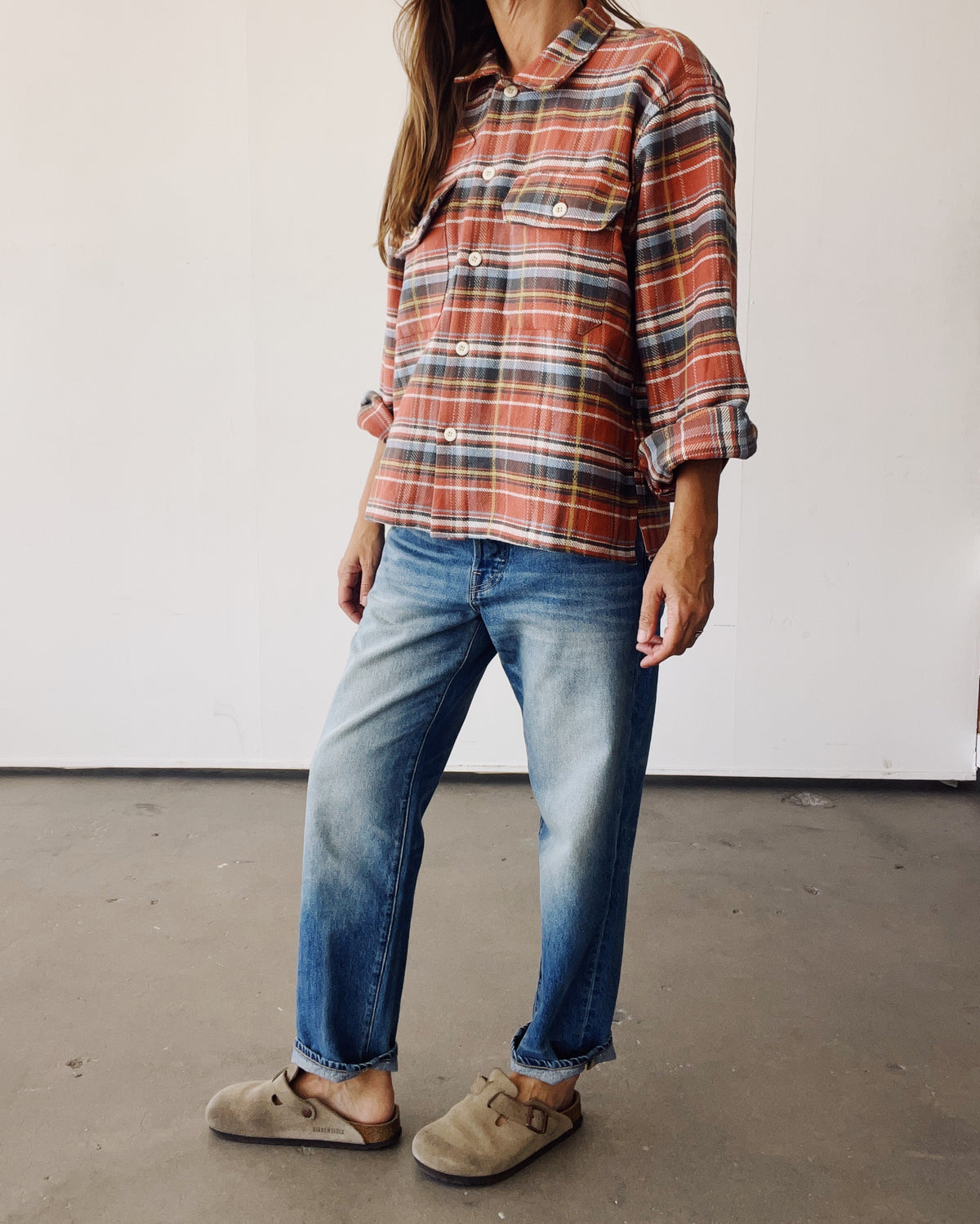 The Work Shirt Rust Plaid