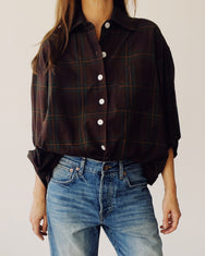 The Big Shirt Brown Plaid