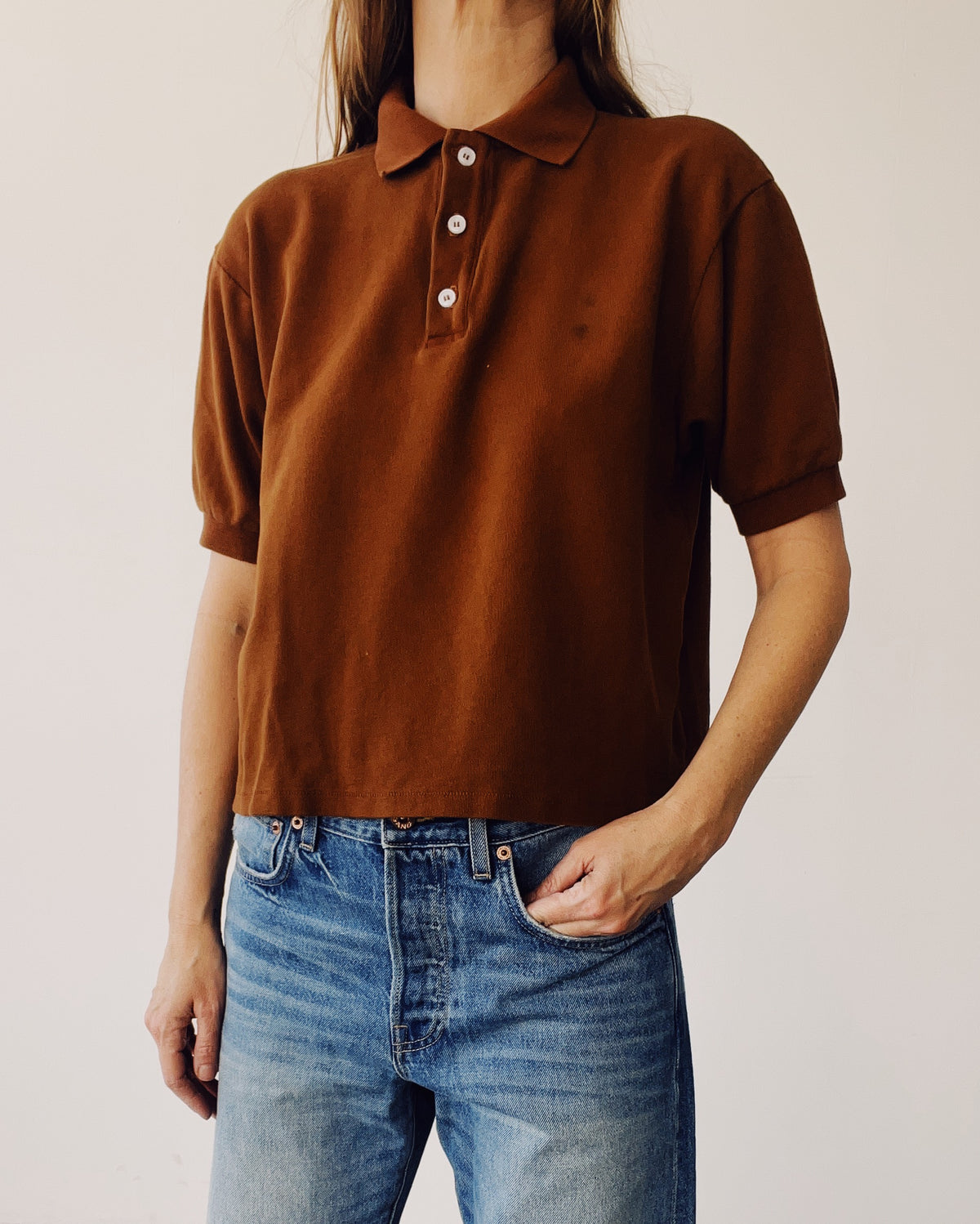 The Boxy Polo Cedar