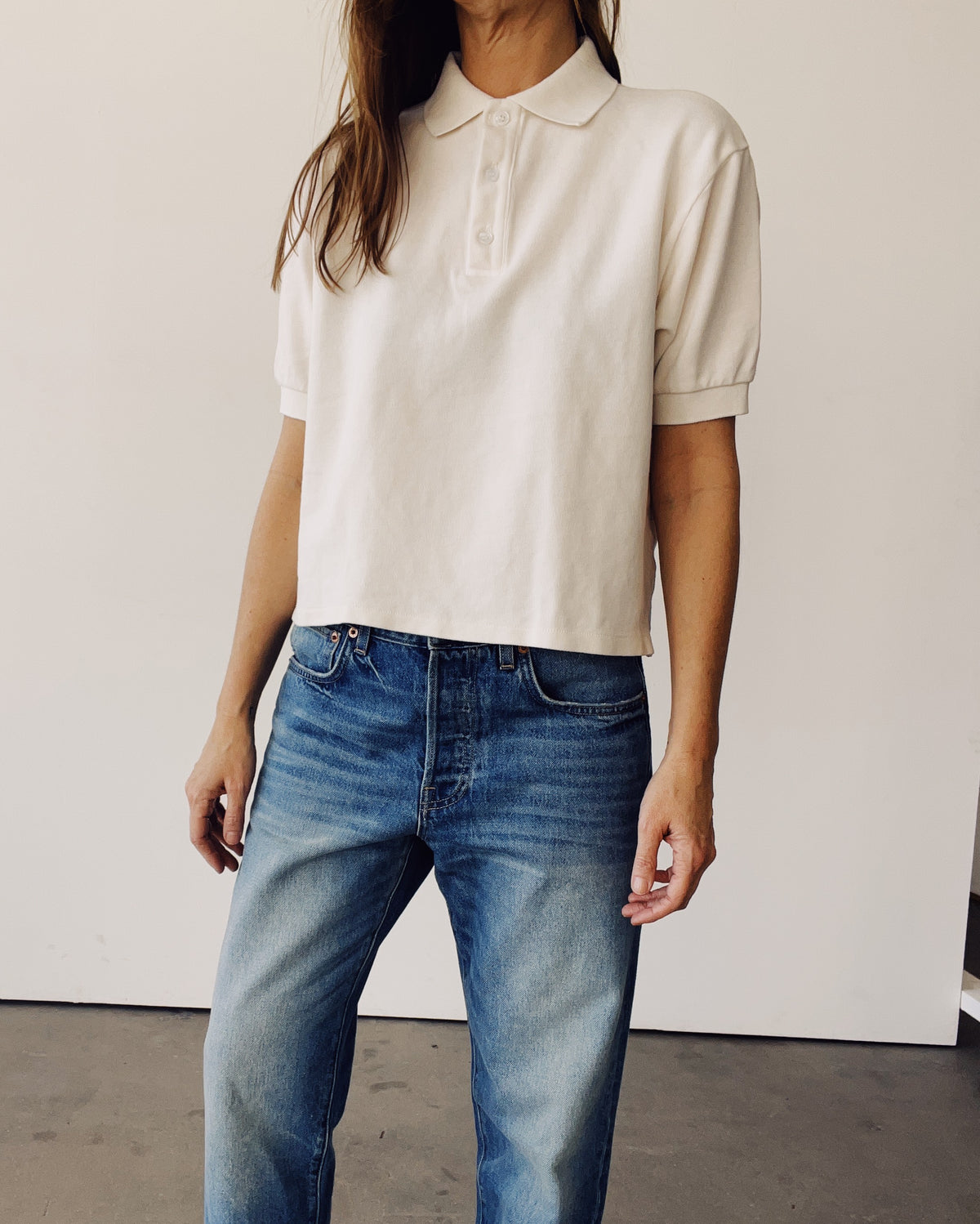 The Boxy Polo Natural