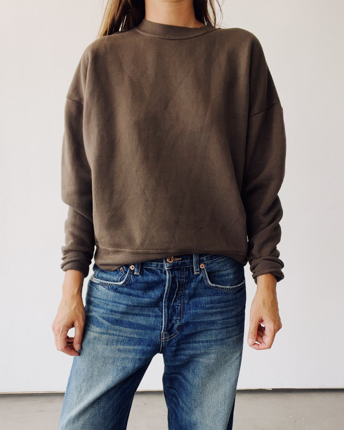 The Boxy Sweatshirt Mud