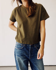 The Boxy Tee Olive