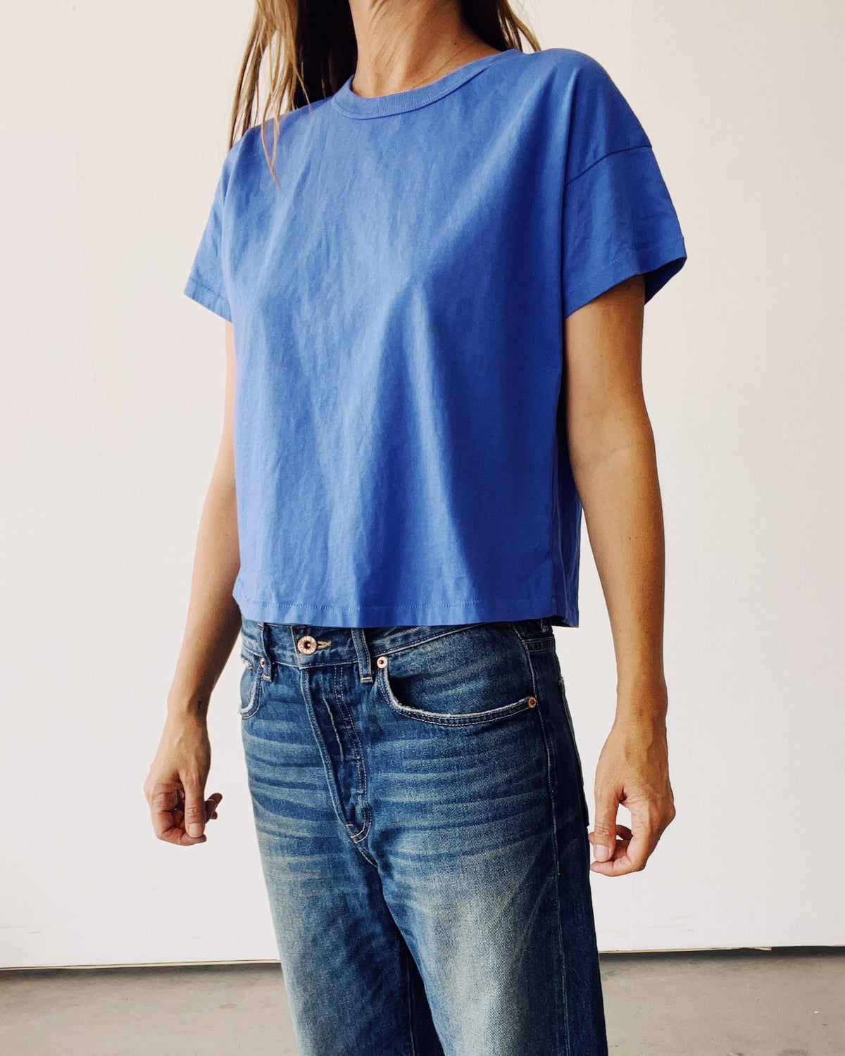 The Boxy Tee Periwinkle