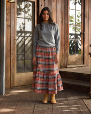 SS Ranch Skirt Rust Plaid
