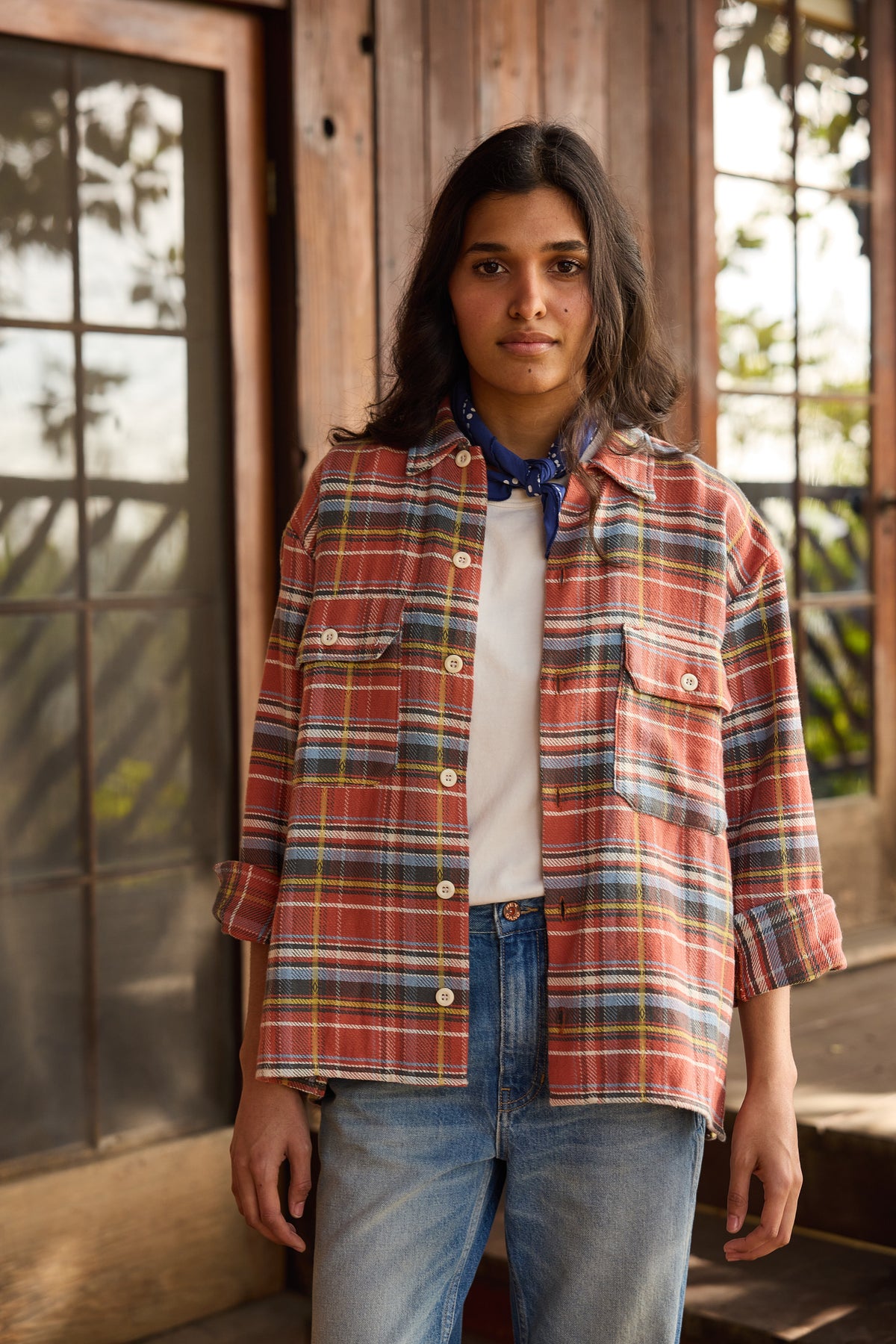 The Work Shirt Rust Plaid