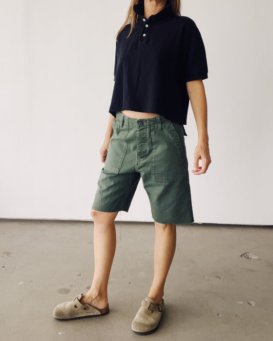 The Boxy Polo Black