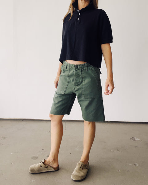 The Boxy Polo Black
