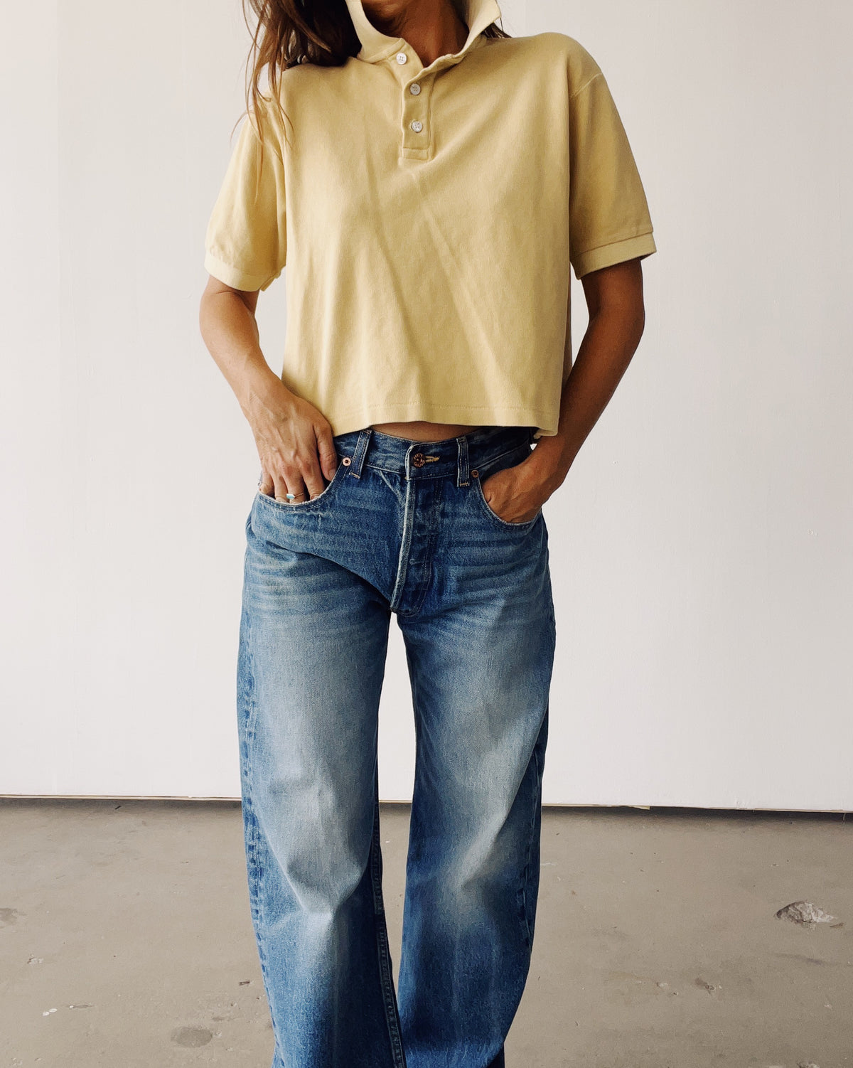 The Boxy Polo Sand