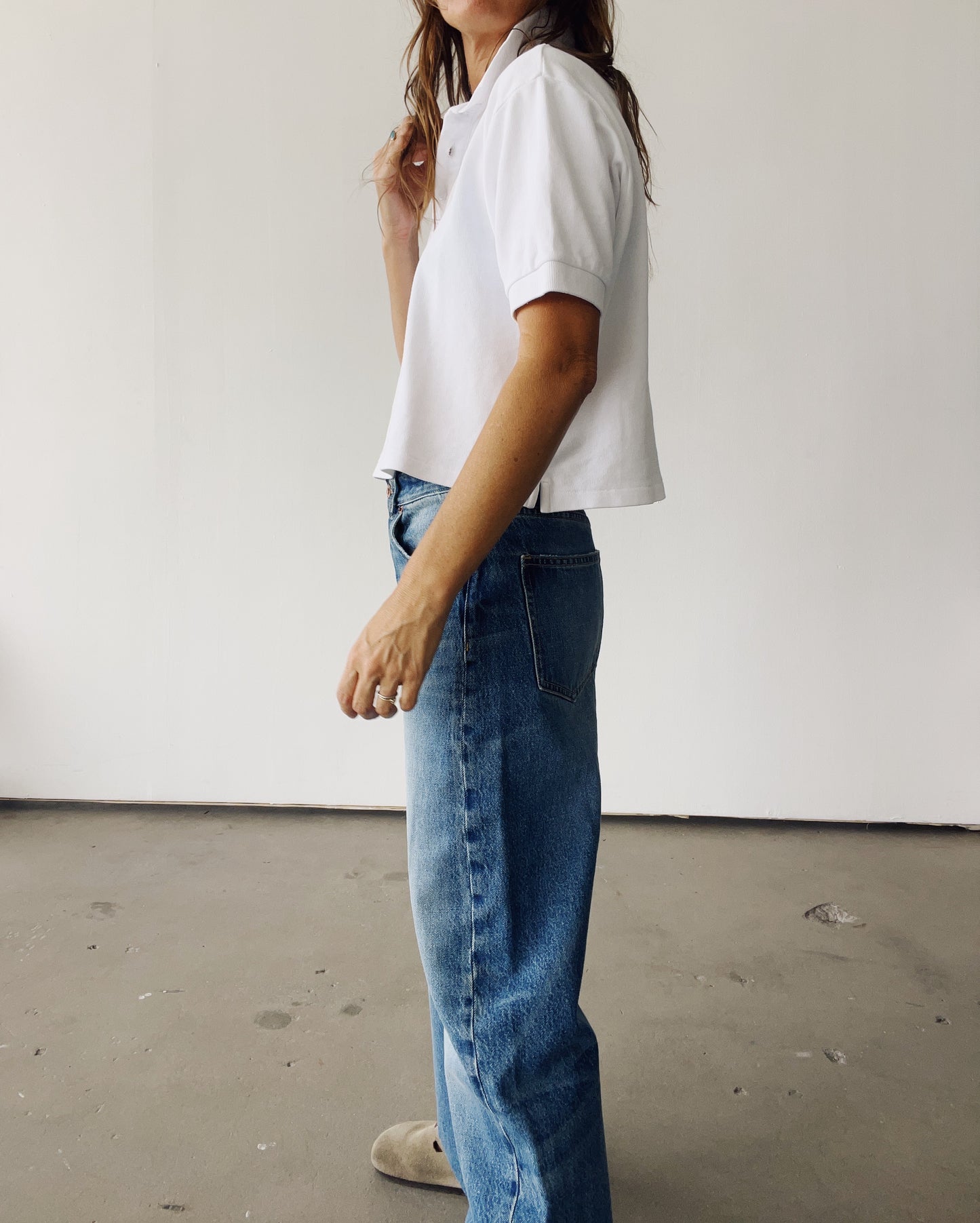 The Boxy Polo White