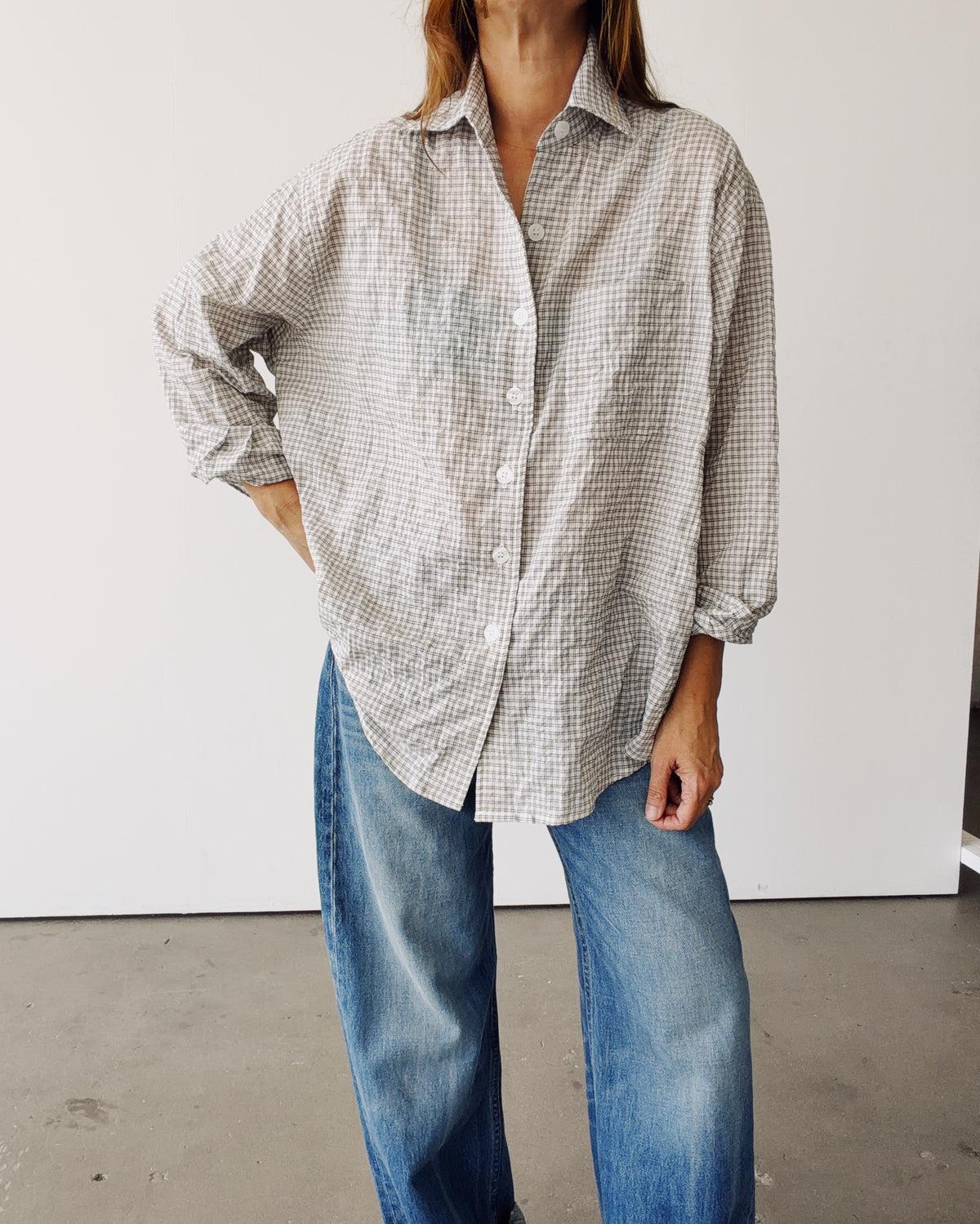 The Big Shirt Black Check
