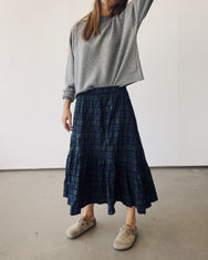 The Ranch Skirt Green Plaid