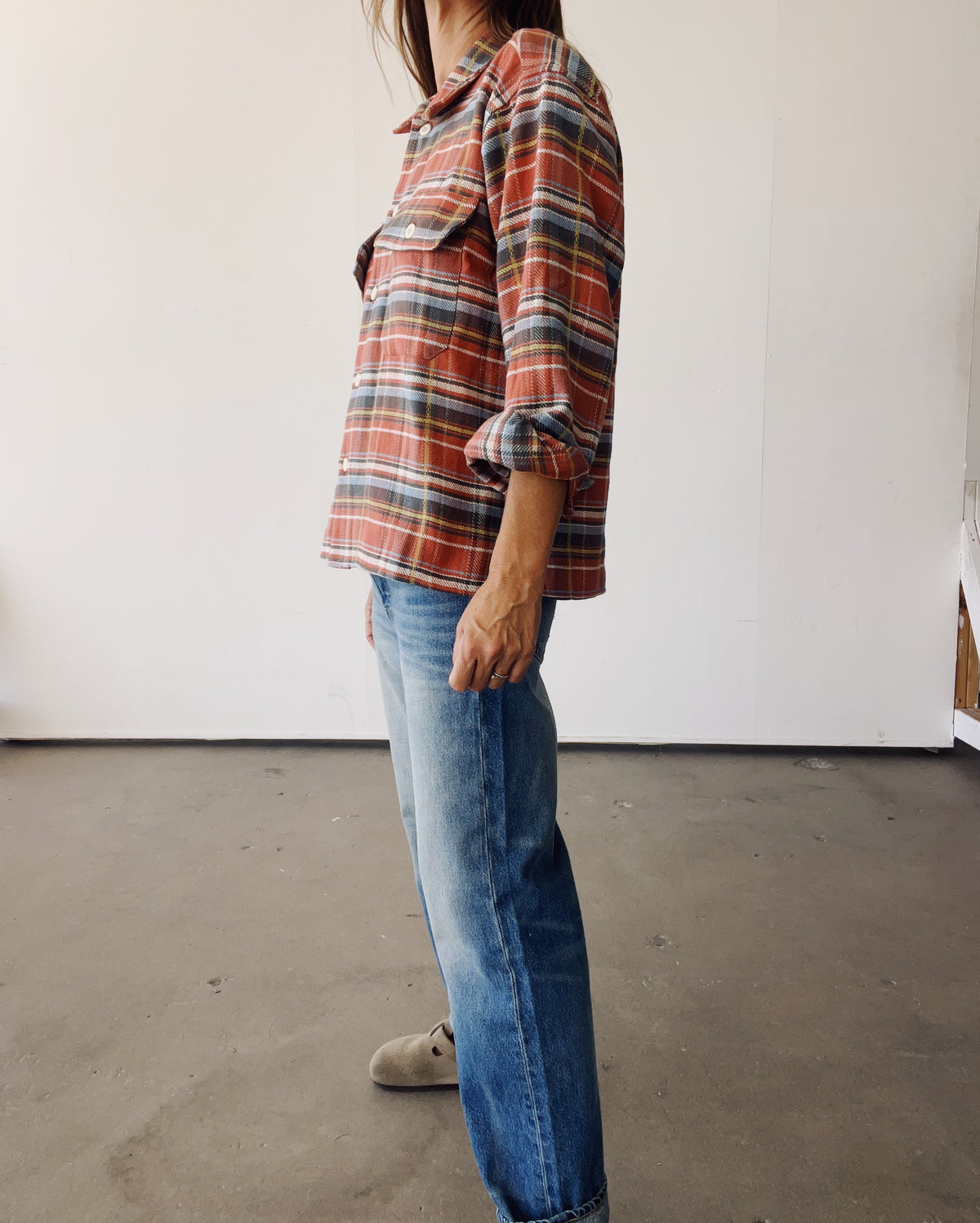 The Work Shirt Rust Plaid