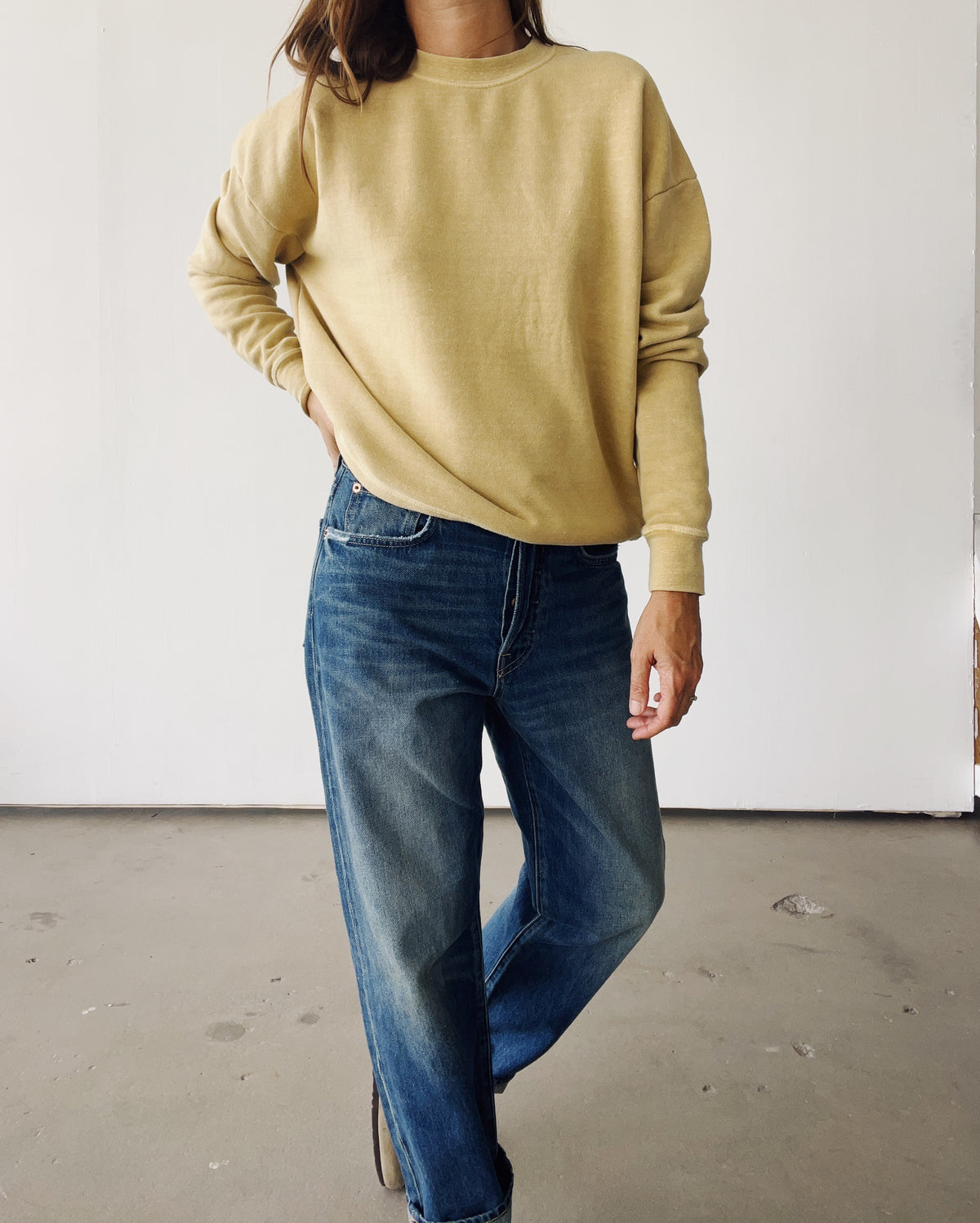 The Boxy Sweatshirt Sand