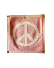 Hey Gang x Oxford Pennant Peace Sign Pink